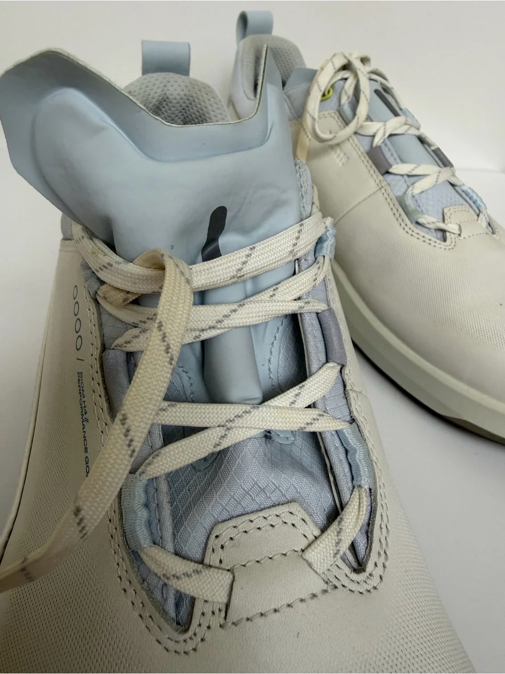 ECCO BIOM H4 Golf Shoes Mens 46 US 12-12.5 Gore-Tex White Blue Performance